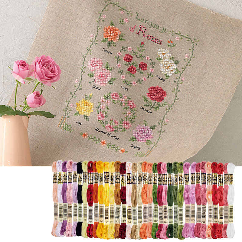 バラの花言葉 糸セット