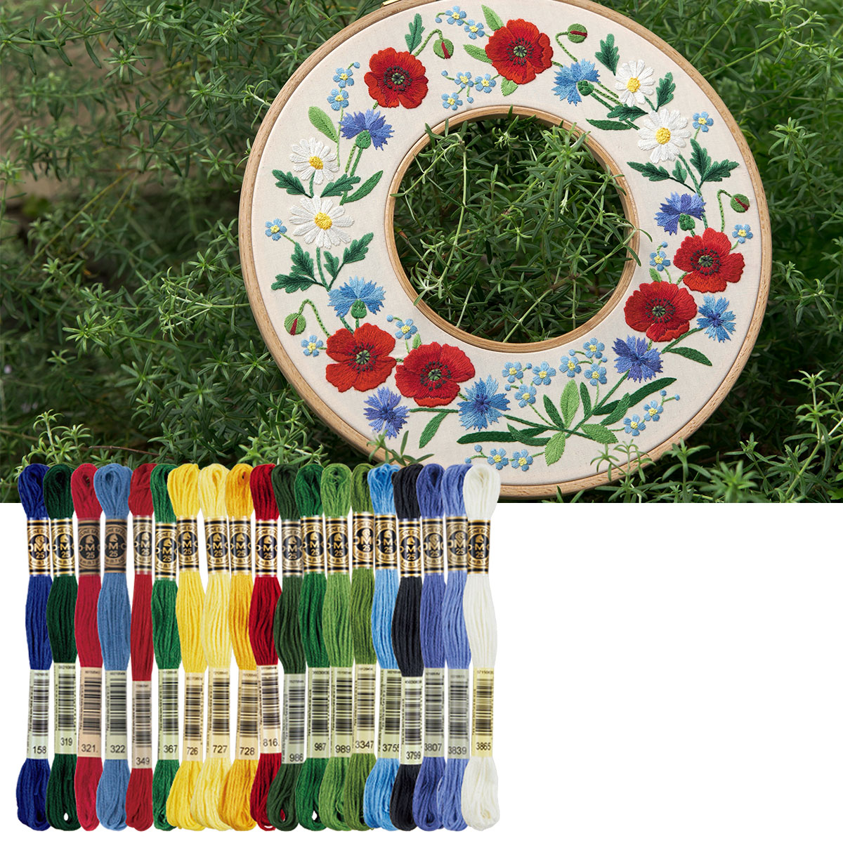 「草花のリース」糸セット