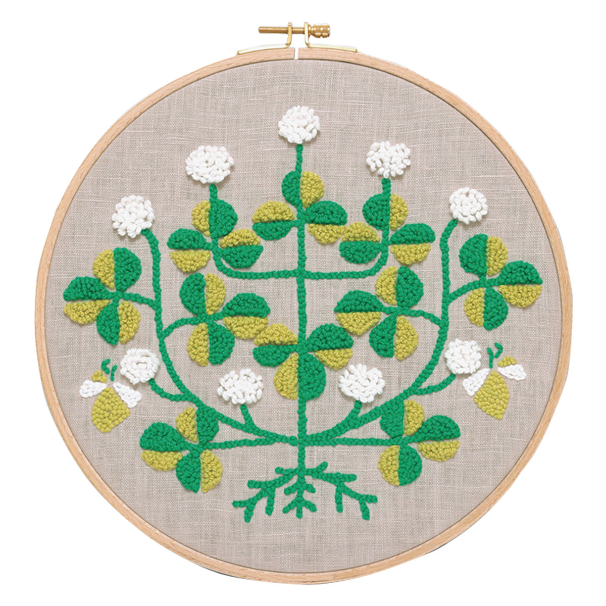 点と線 パンチニードルキット［クローバー］