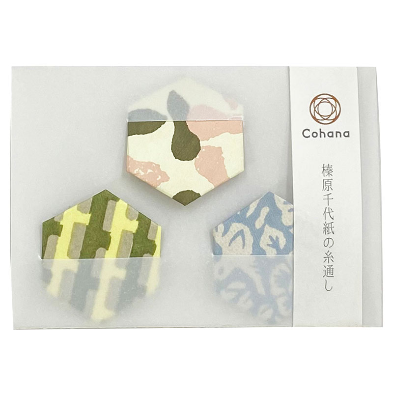 榛原千代紙の糸通し