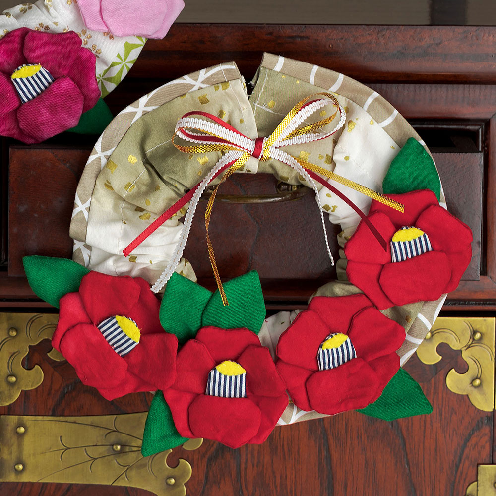 椿のリース［赤］