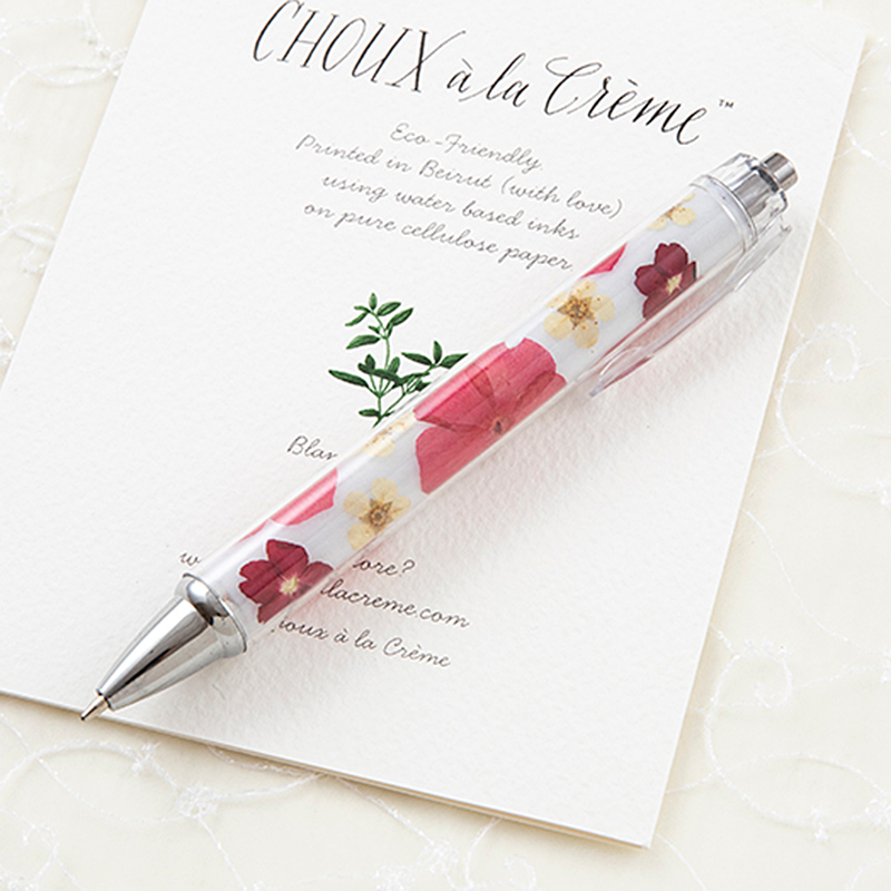 押し花ボールペンキット ハッピーレッド