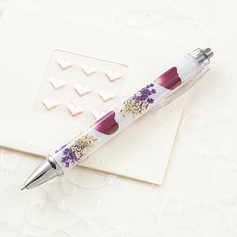 押し花ボールペンキット ハッピーバイオレット