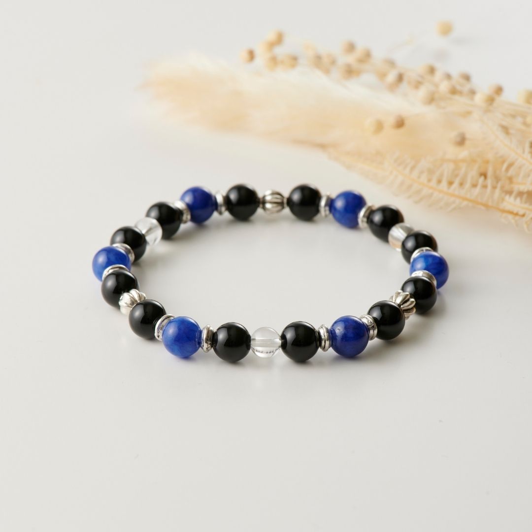 天然石のブレスレット　ブルージェイド