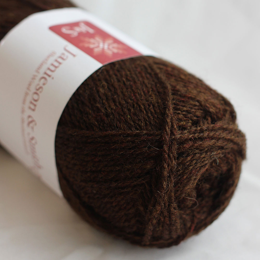 Jamieson＆Smith 2ply Jumper Weight ジェイミソン＆スミス2プライ（005）こげ茶