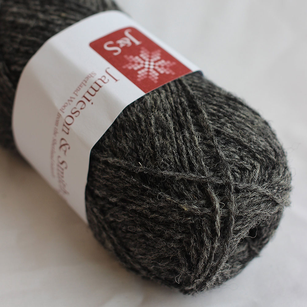 Jamieson＆Smith 2ply Jumper Weight ジェイミソン＆スミス2プライ（054）杢グレー