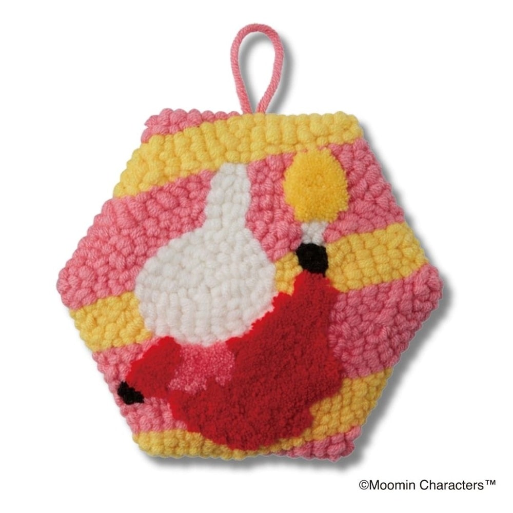 ムーミンで描くパンチニードル　リトルミイ　電球