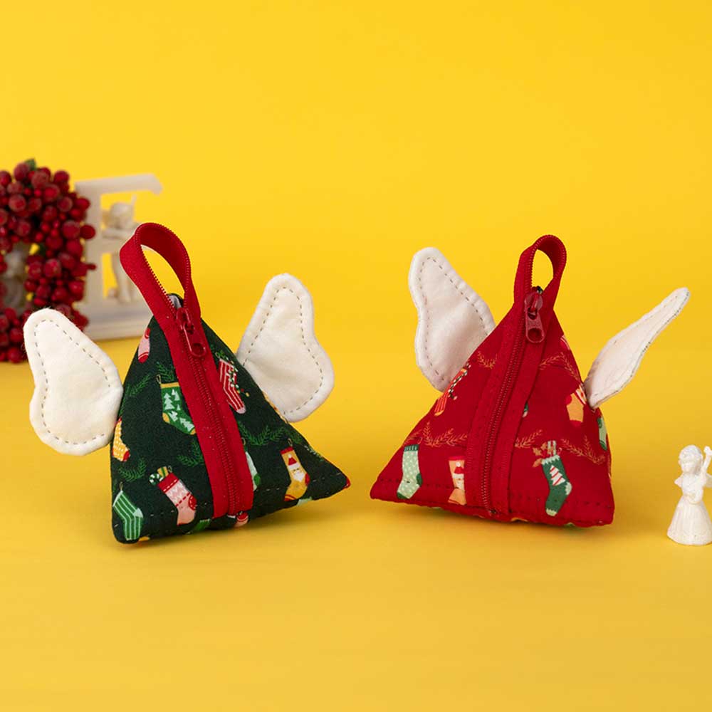 クリスマスの天使ポーチ2個セット