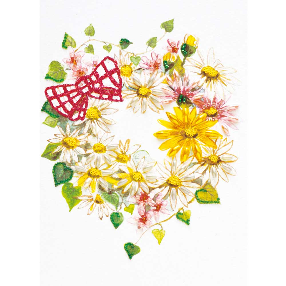 ビーズデコール花　「マーガレット」