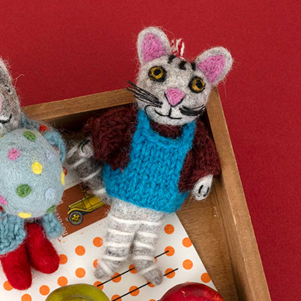 フェルトオーナメント［ネコ］