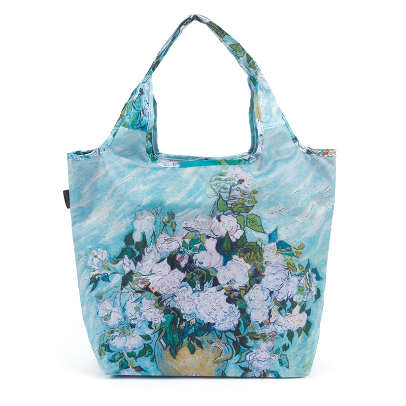 名画クーラーエコバッグ［ゴッホ・ホワイトローズ］