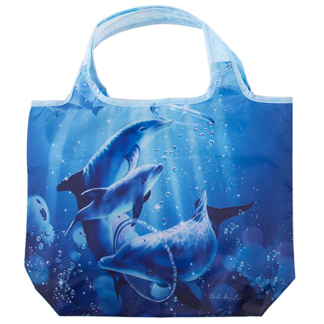 クリスチャン・リース・ラッセンエコバッグ［ドルフィンシンフォニー］