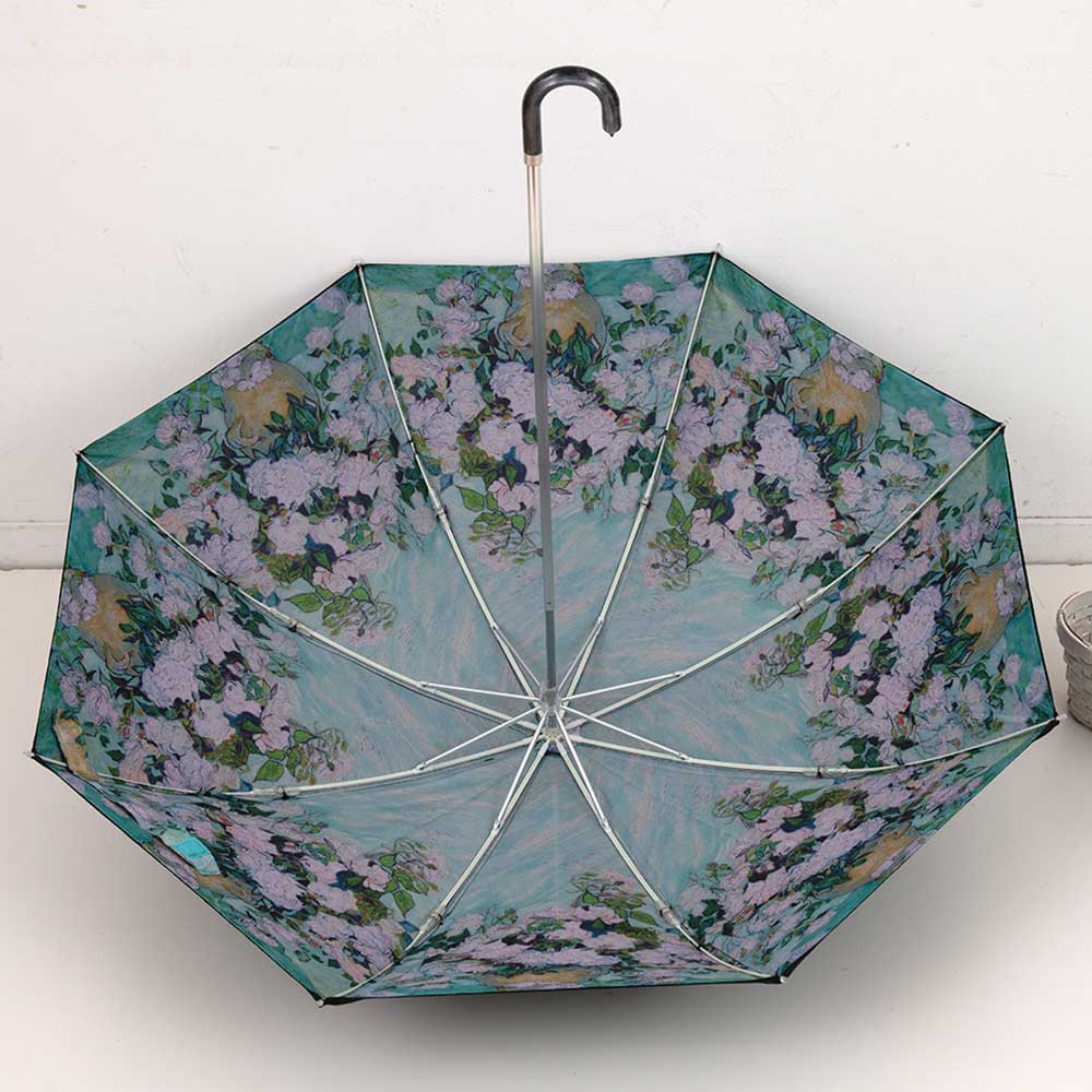 名画折り畳み傘［ゴッホ・ホワイトローズ］