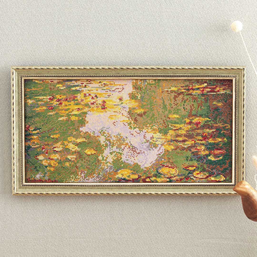 ホビーラホビーレ クロスステッチフレーム［睡蓮の池Ⅱ］