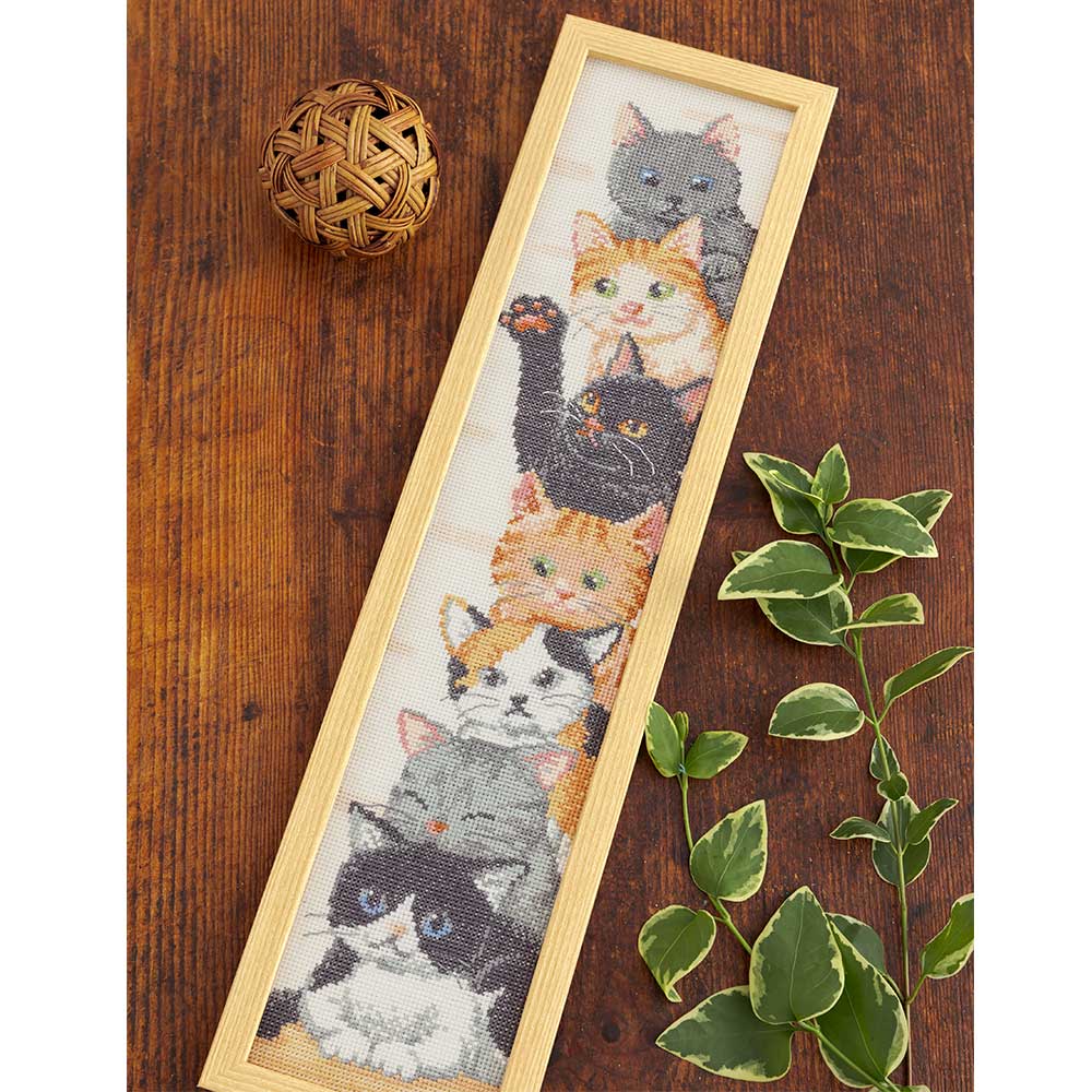 ホビーラホビーレ　クロスステッチフレーム［ねこのおしゃべり］