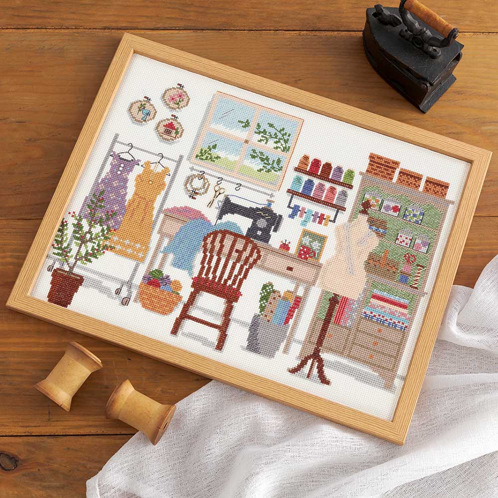 ホビーラホビーレ クロスステッチフレーム［coffee time］: キット