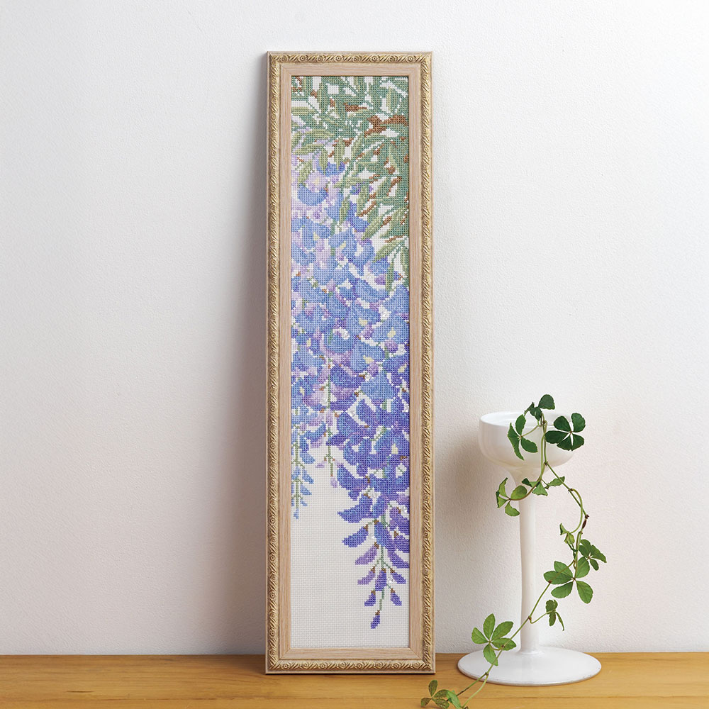 ホビーラホビーレ　クロスステッチフレーム［藤の調べ］