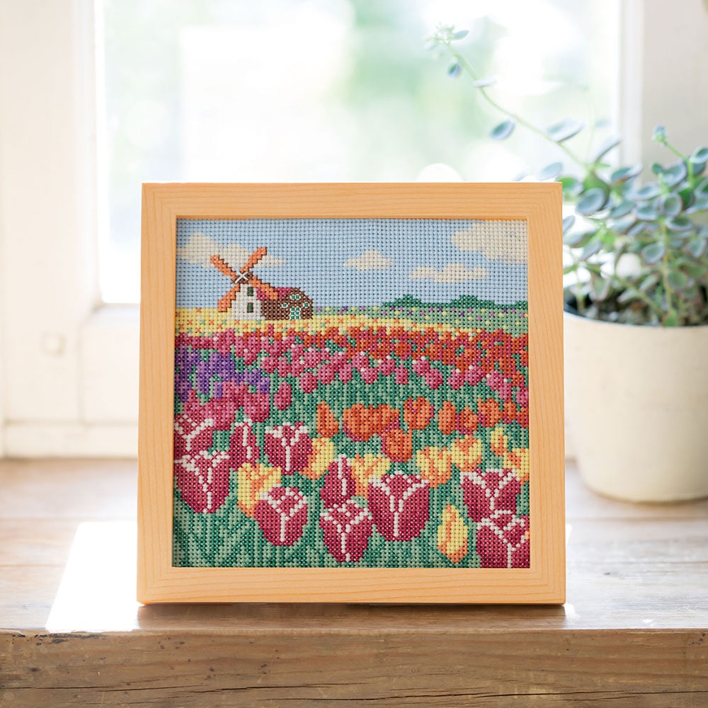 ホビーラホビーレ　クロスステッチフレーム［チューリップ］