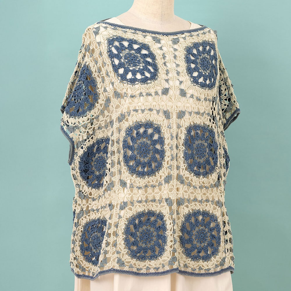 ホビーラホビーレ　クロッシェモチーフベスト［コットンフィール］