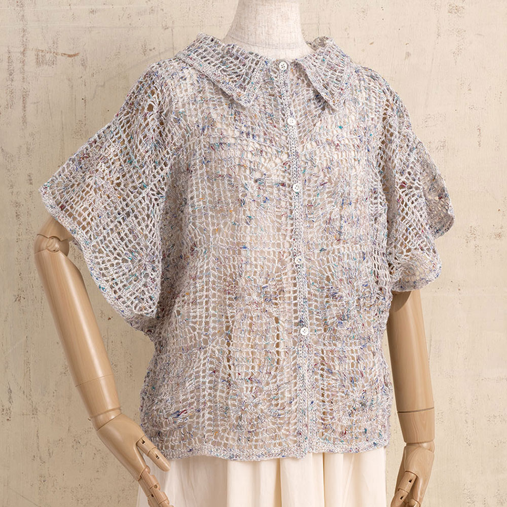 ホビーラホビーレ　モチーフカーディガン［咲霞］