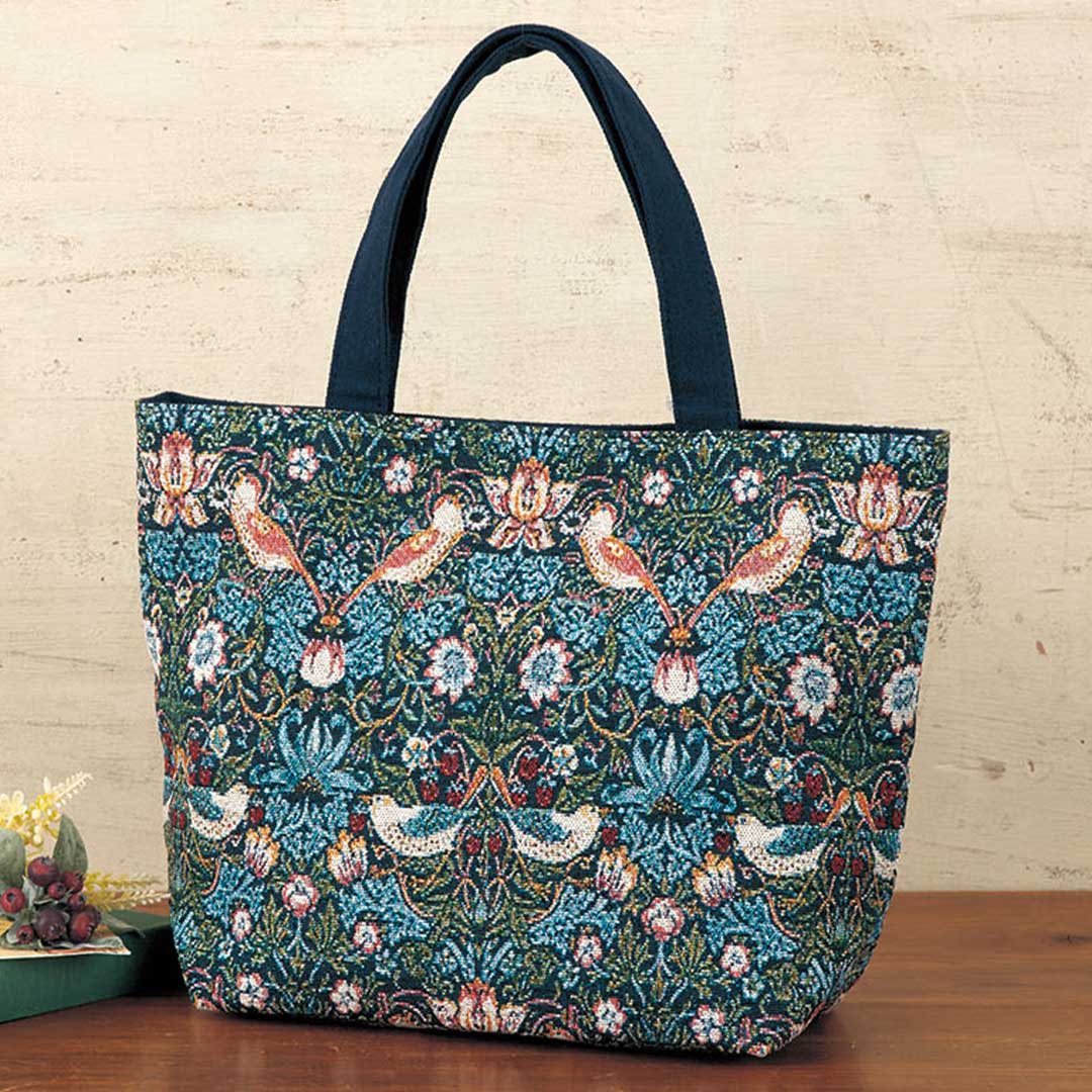 ウィリアム・モリス ジャガード織り手提げトートバッグ