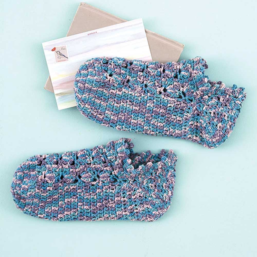 アンクル丈のコットンルームソックス