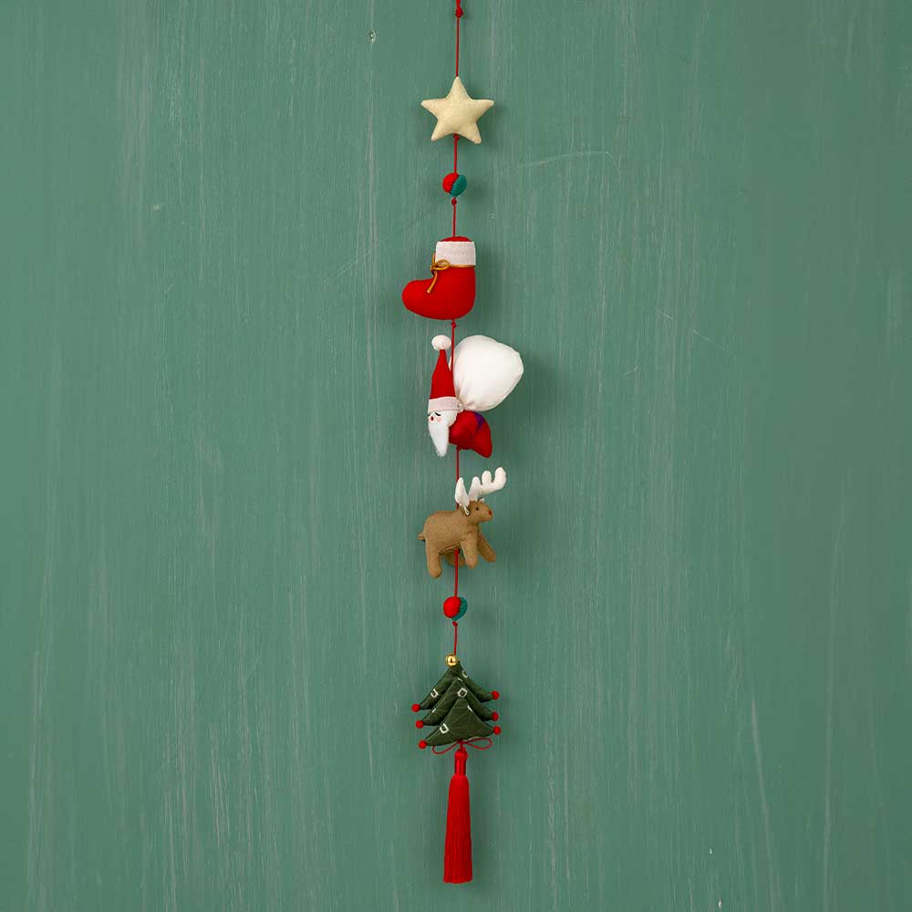 クリスマスのつるし飾り