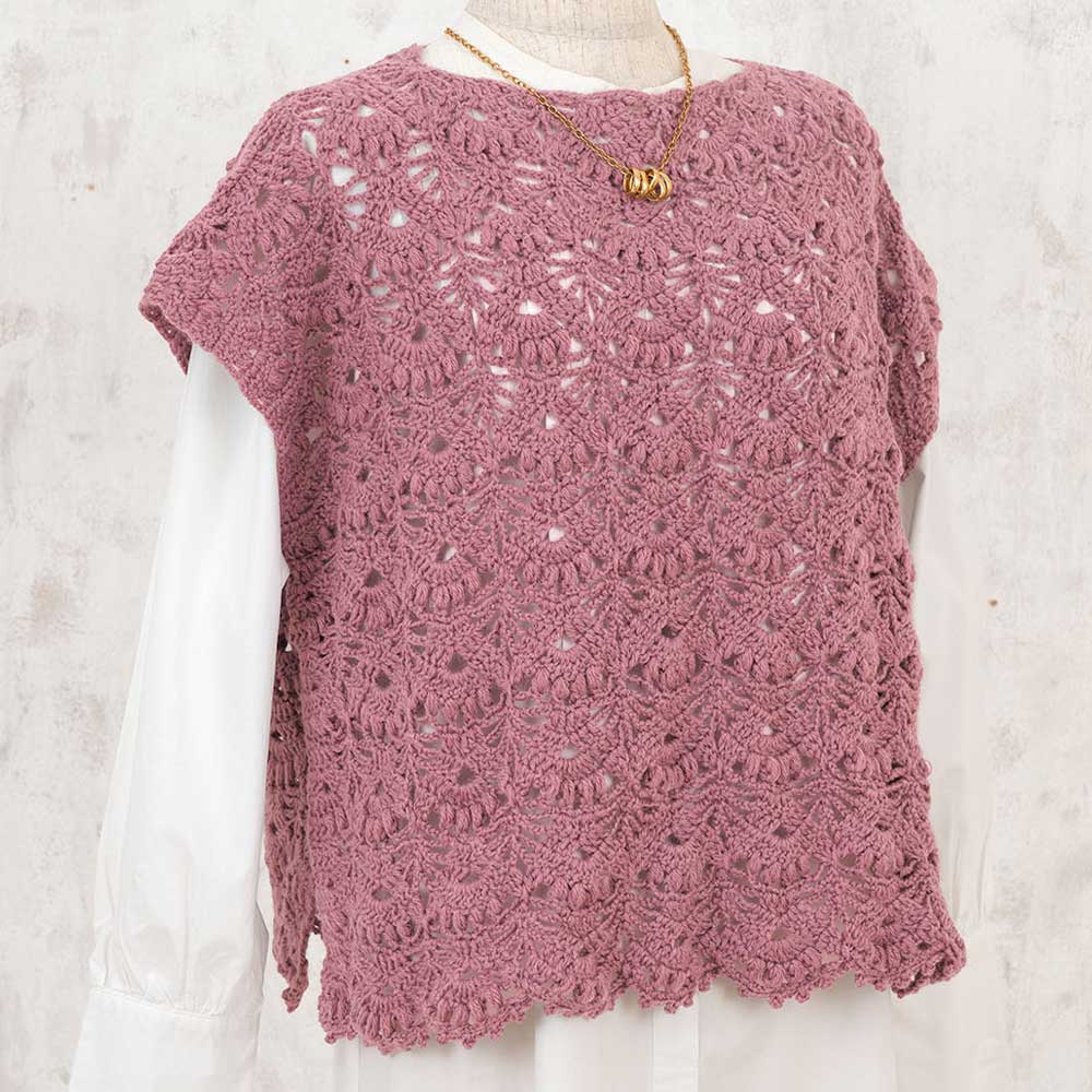 かぎ針編みのベスト