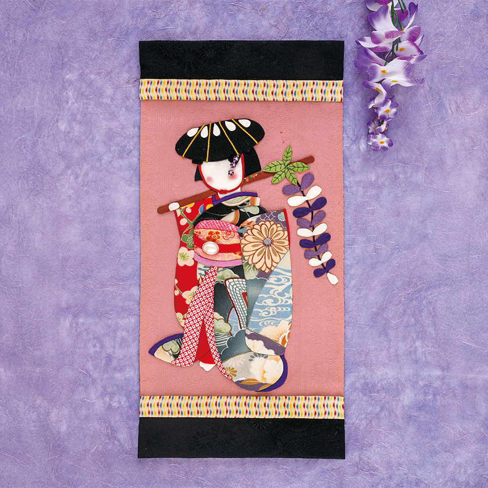 藤娘のタペストリー