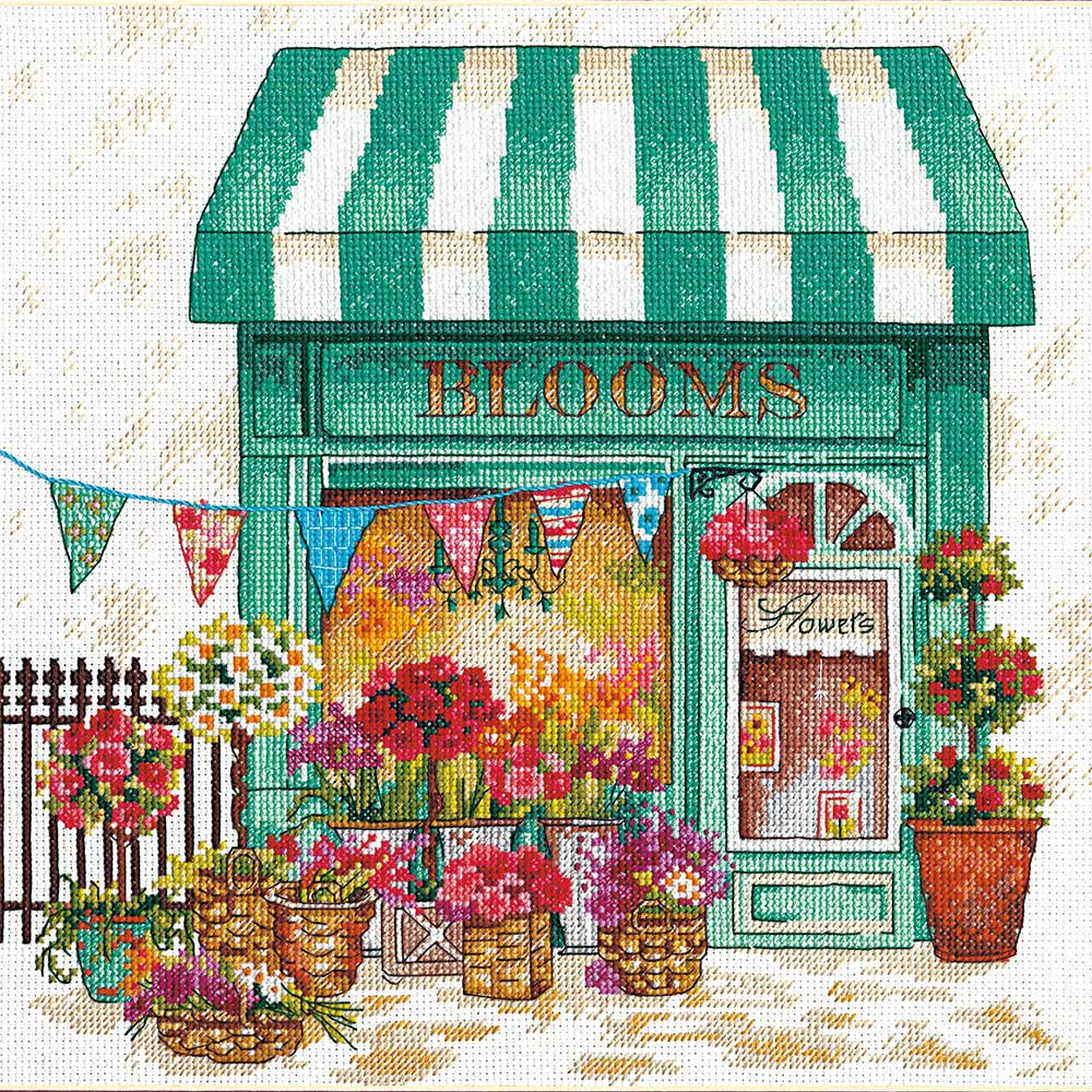 クロスステッチキット［フラワーショップ］