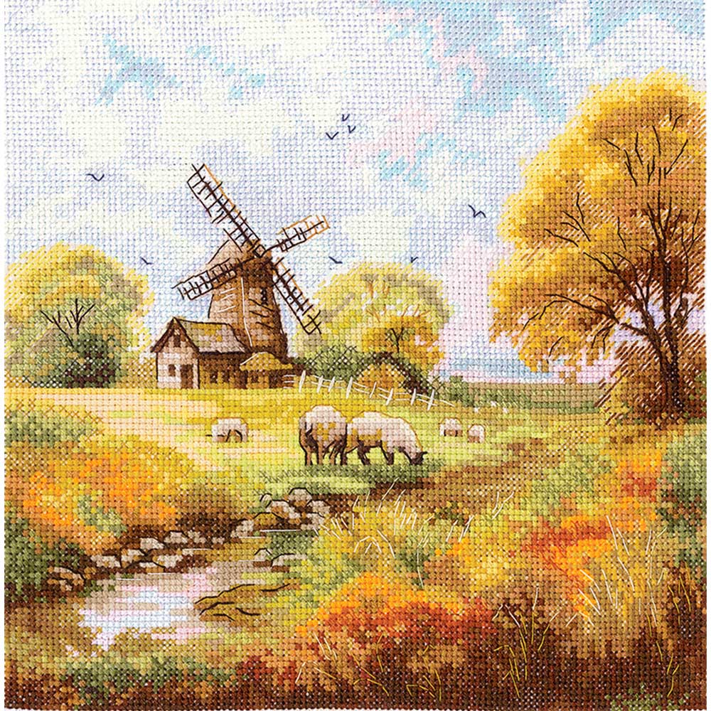 クロスステッチキット［オールドミル］