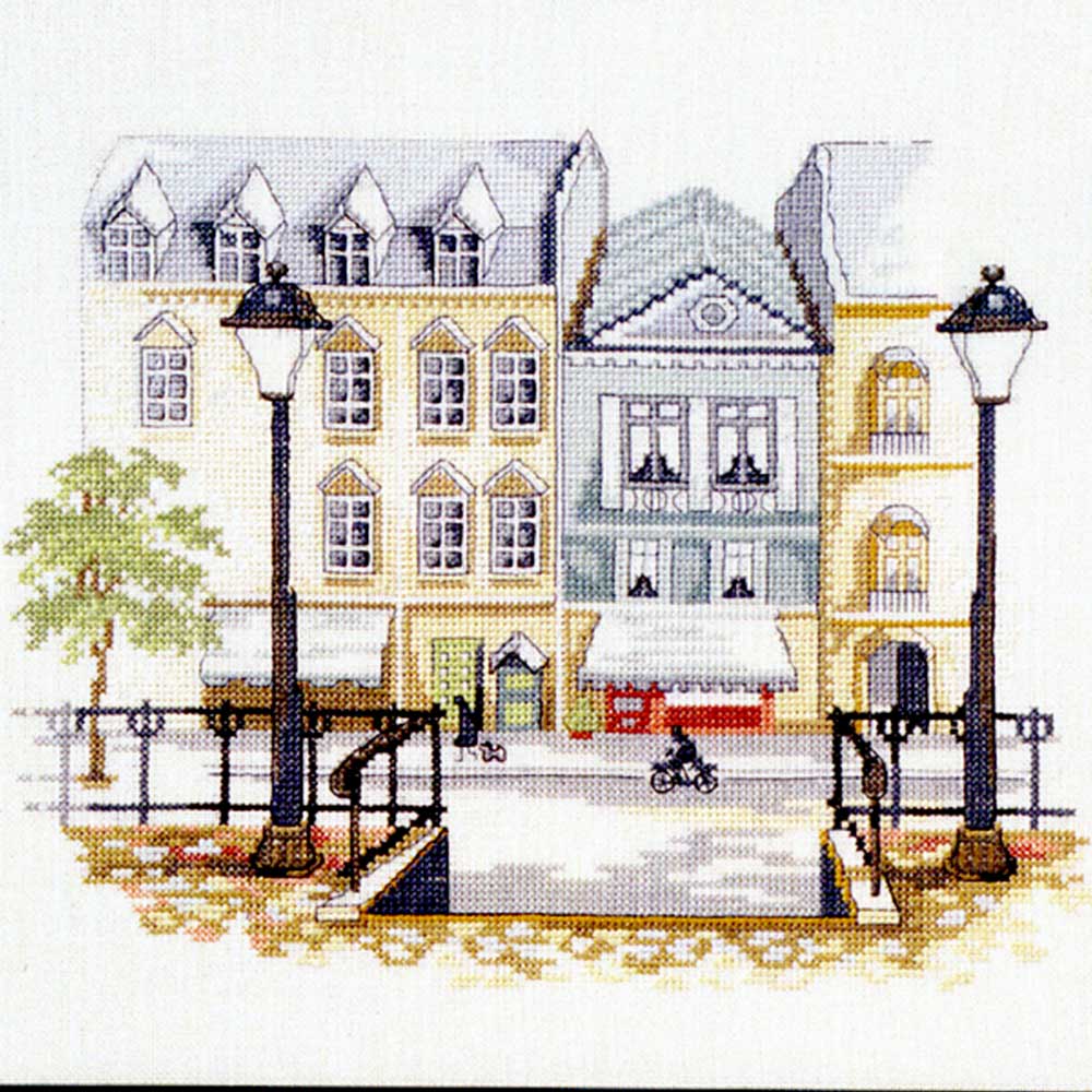 クロスステッチキット［コペンハーゲンの街並み］
