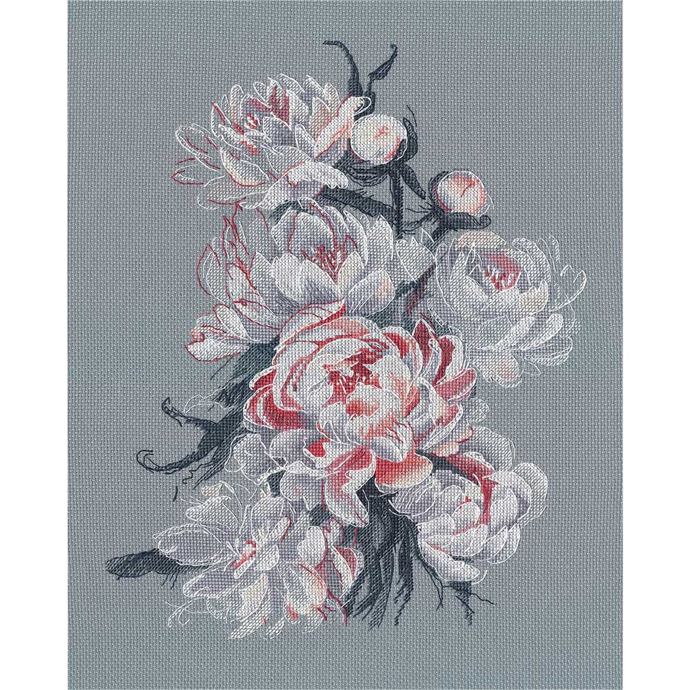 クロスステッチキット［レーシーピオニー］