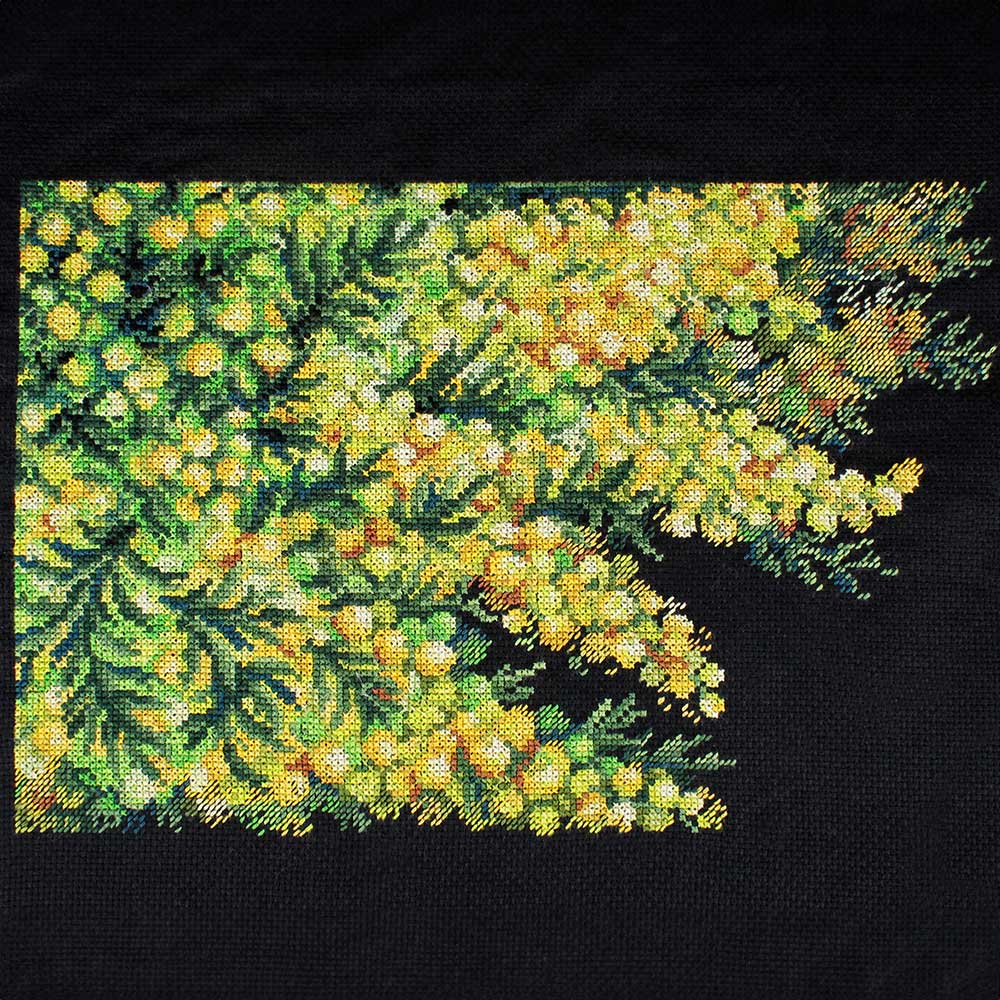 クロスステッチキット［スプリングミモザ］