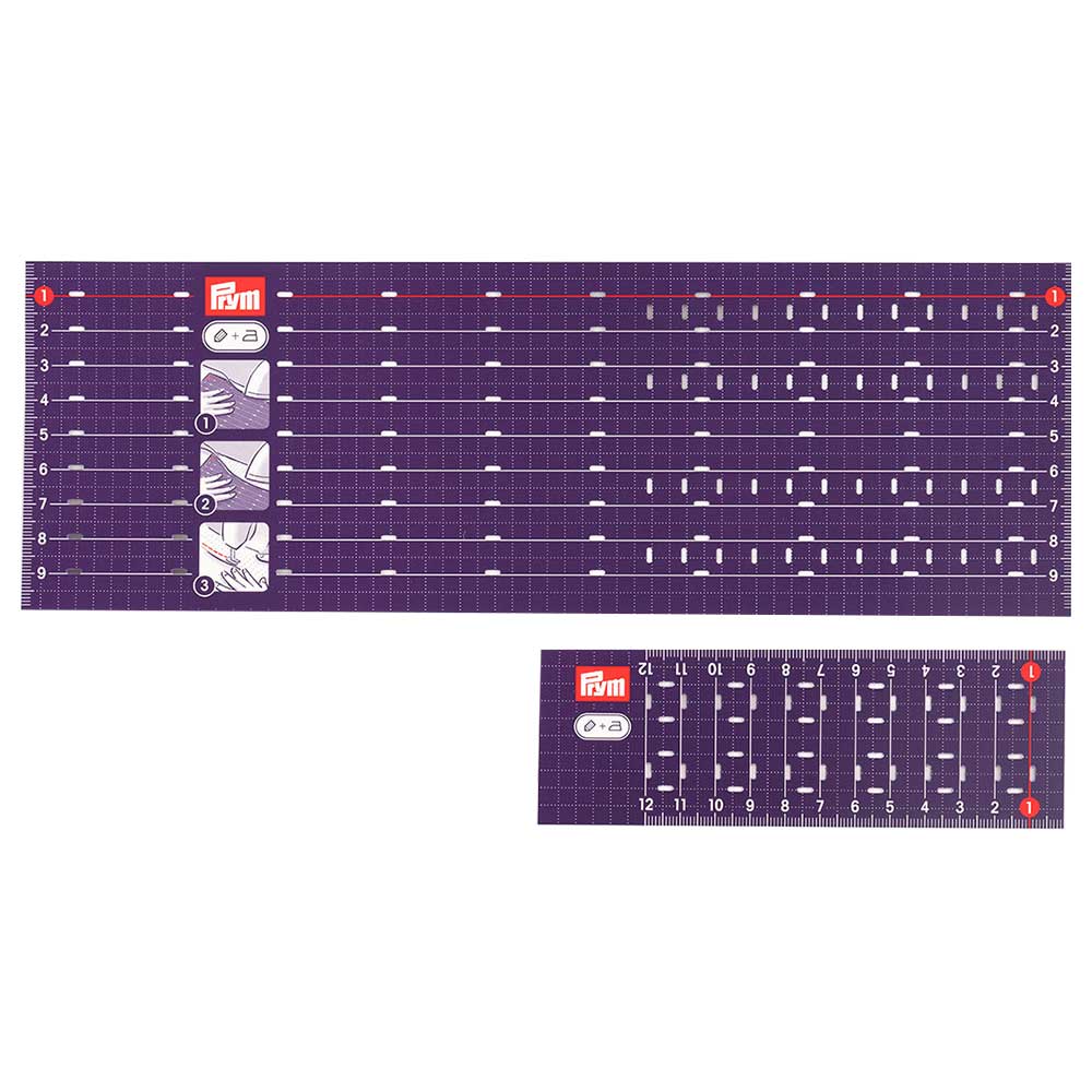 プリム・耐熱アイロン定規 ［10×30㎝／5×15㎝］