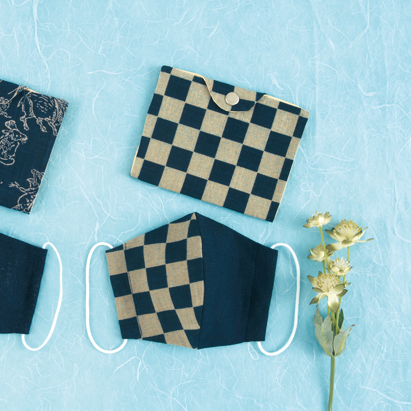 市松マスク＆ケースセット