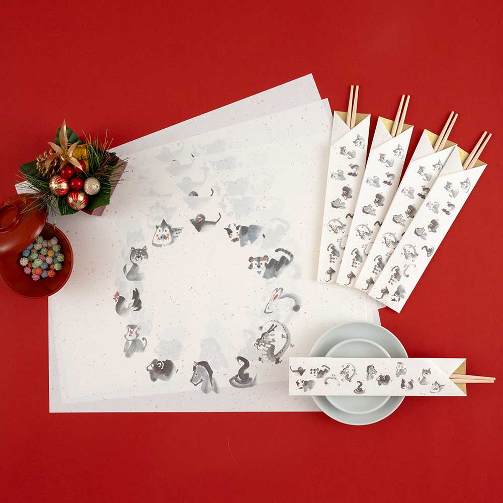 御膳敷紙・祝箸セット