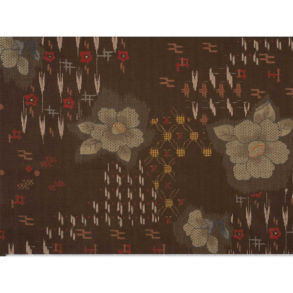 椿花絣文様　50ｃｍ単位