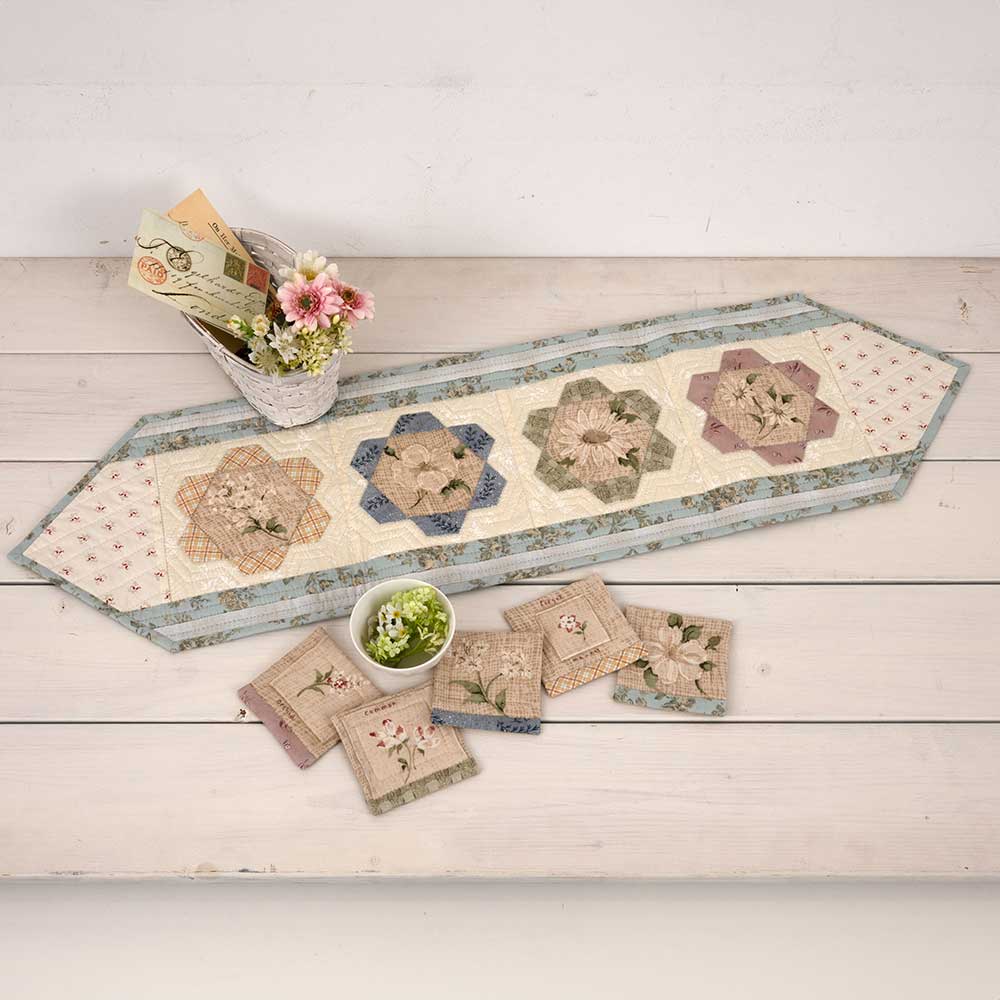 グランドマザーズのテーブルセンター＆コースター5枚セット