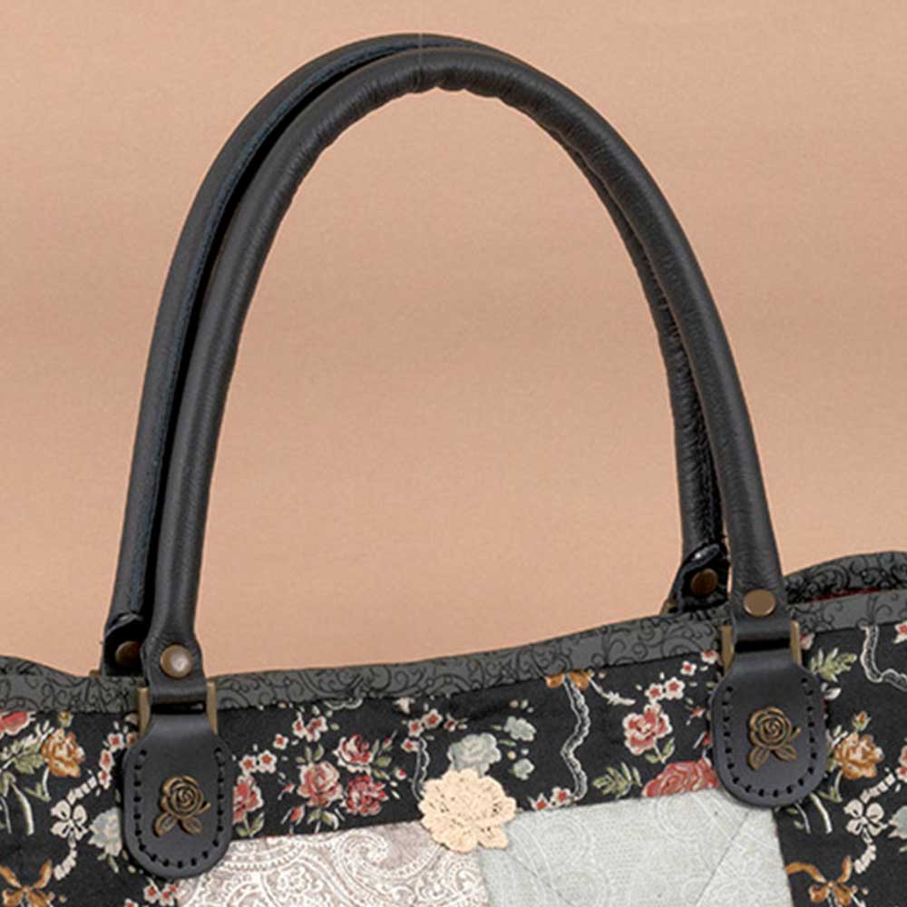 オリジナルバラのパーツがついた持ち手