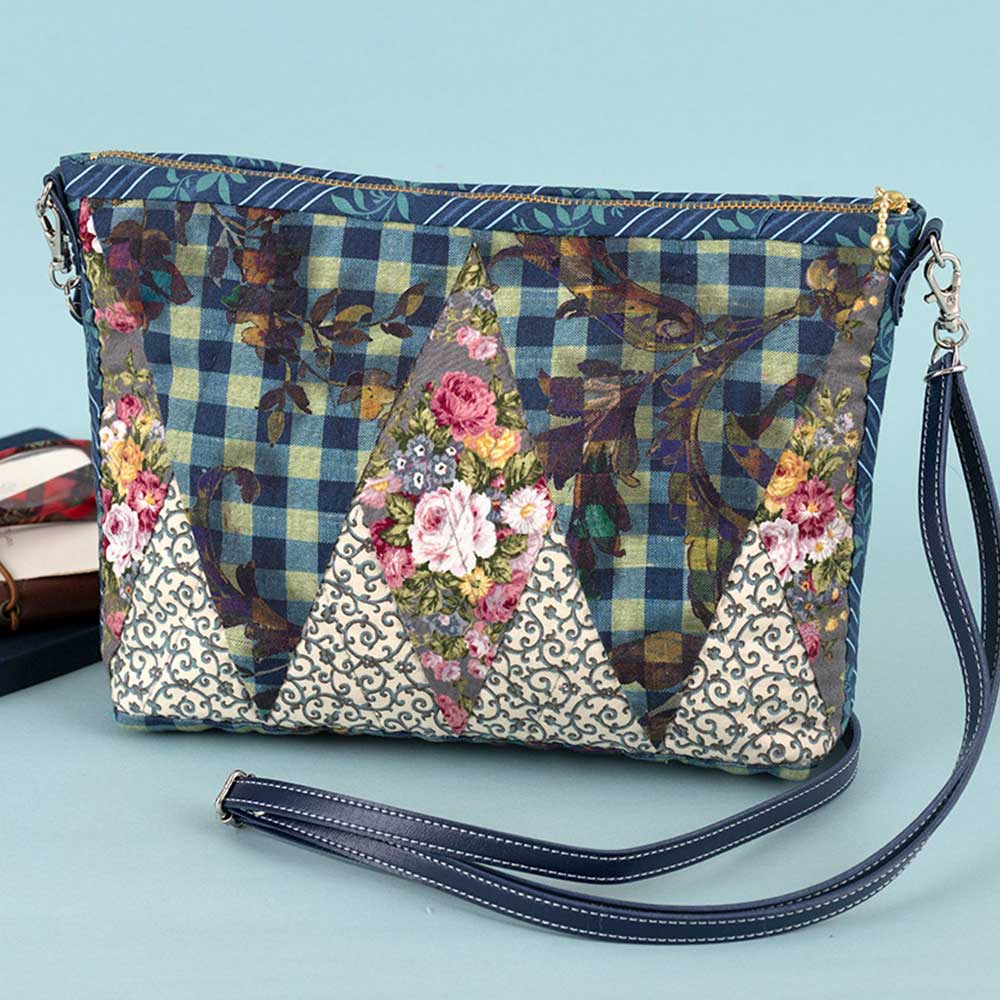 チェック柄のカジュアルショルダーバッグ