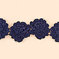 ローズレース ［ネイビー］50cm単位