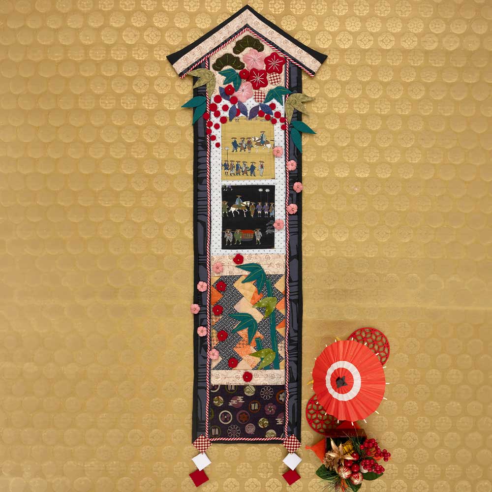 大名行列のタペストリー