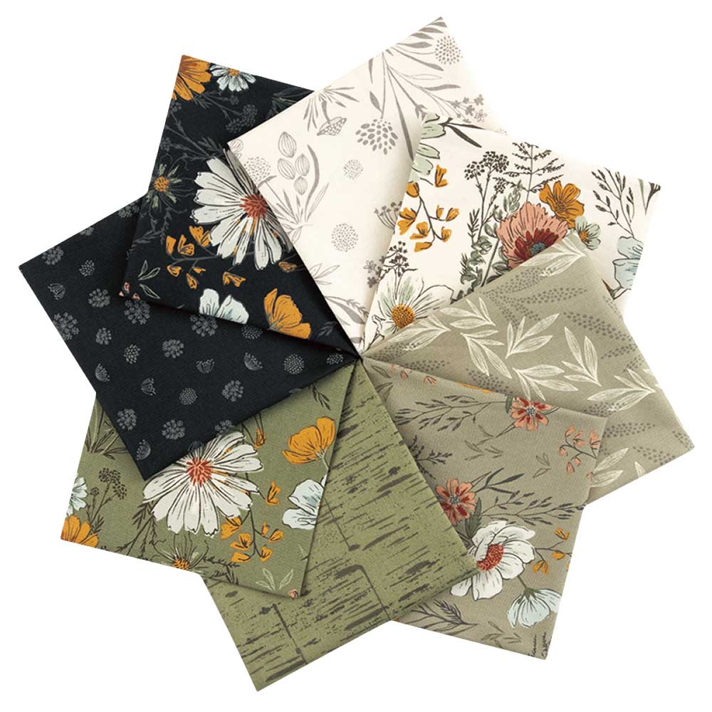 ウッドランド＆ワイルドフラワー8枚セット