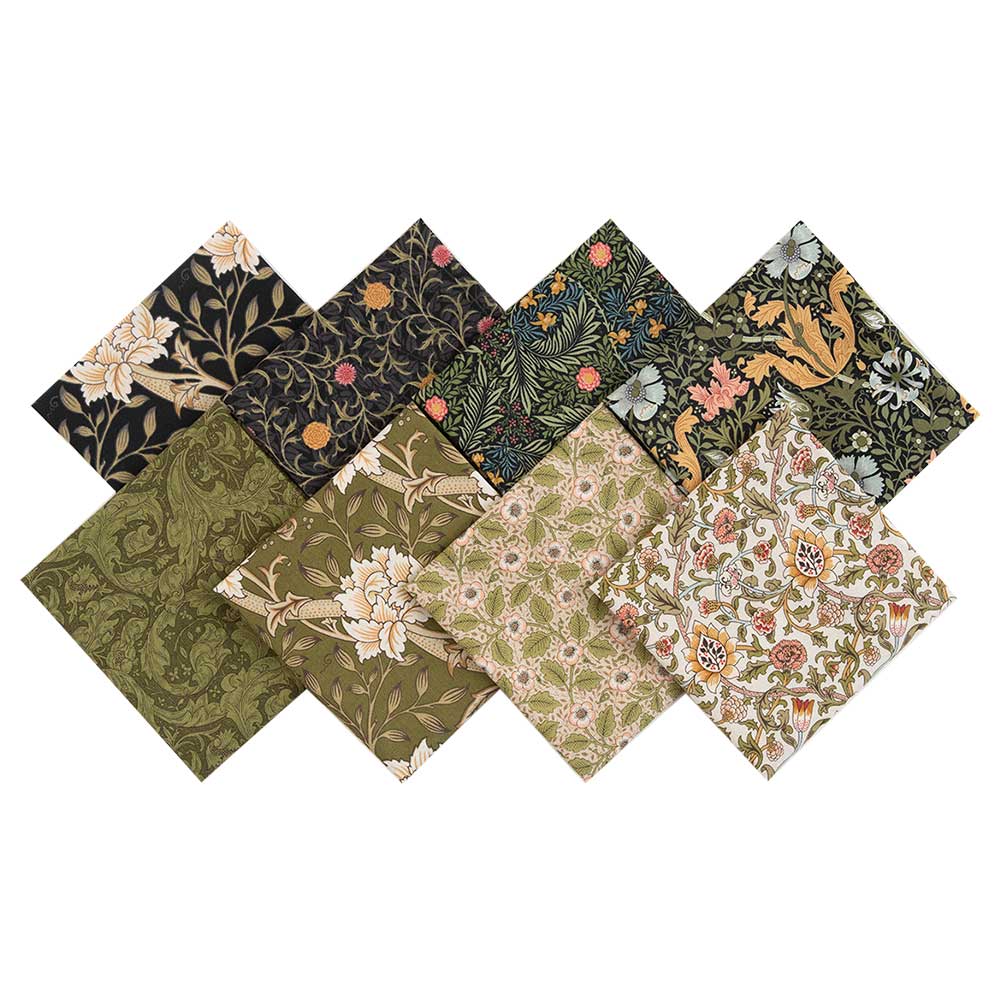 モリス・マナー 8枚セット［グリーン系］