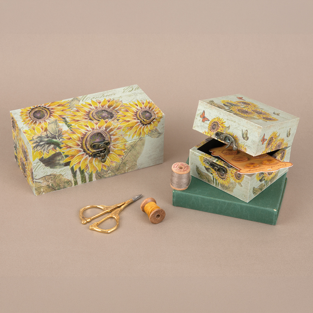 キャンバスボックスサンフラワー2個セット