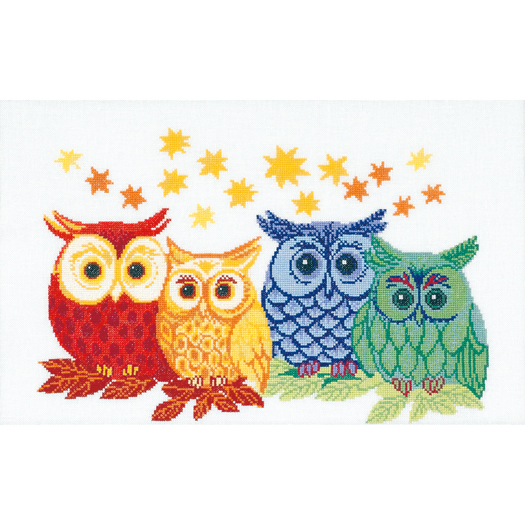クロスステッチキット「幸福のフクロウ」