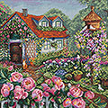 クロスステッチキット「ローズハウス」