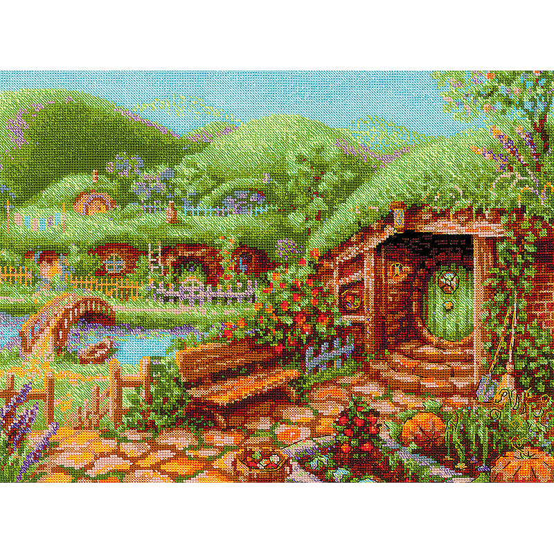 クロスステッチキット「グリーンヒル」