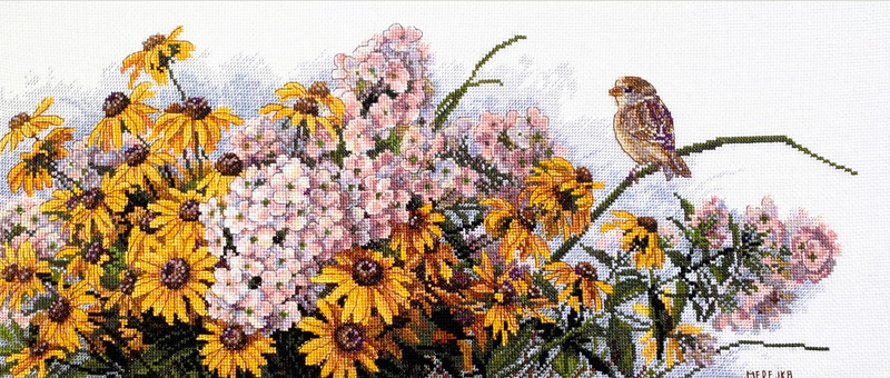 クロスステッチキット「ブラック・アイド・スーザン」